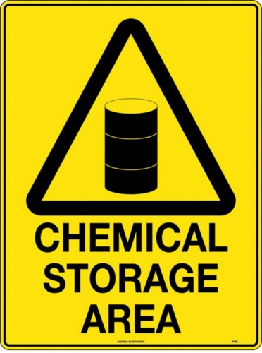 300x225mm - Metal - Chemical Storage Area