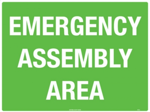 600x450mm - Metal - Emergency Assembly Area