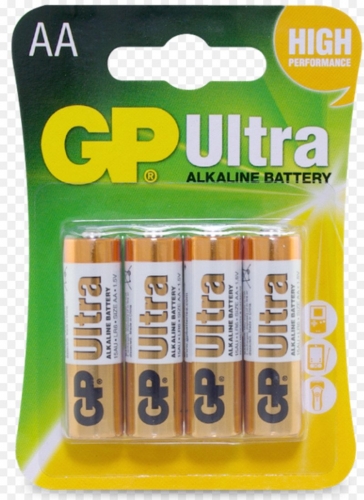 GP Ultra Alkaline AA-Card of 4