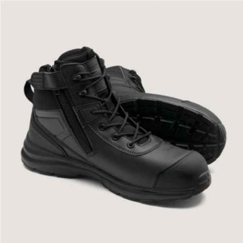 Unisex Zip Up Safety Boot - Black