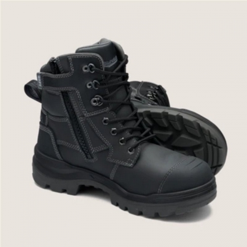 Unisex Zip Up Boots - Black