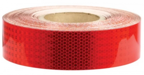 50mm x 45.7mtr - Class 1 Reflective Tape - Red