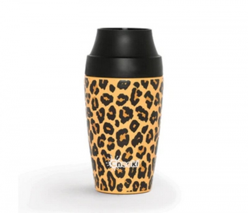 Cheeki Bottle 350ml Coffee Mug - Leopard 3D