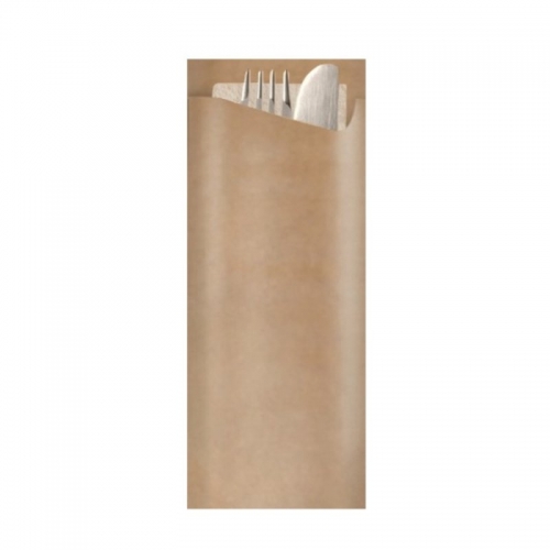 Cultery Pouch Brown Kraft 2Ply