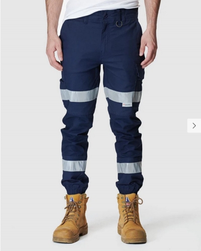 ELWD Mens Reflective Cuffed Pant - Navy