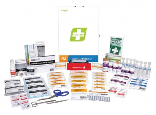 First Aid Kit - R2 - Foodmax Blus Kit - Metal Wall Mount