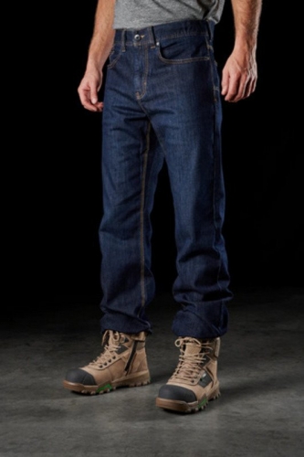 FXD Mens WD2 Regular Fit Stretch Work Jeans - Denim