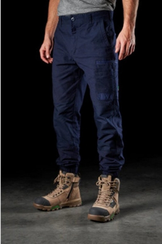 FXD Mens WP4 360 Stretch Cuff Cotton Work Pants - Navy
