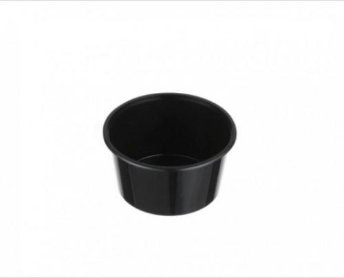 440ml Round Base Black Container