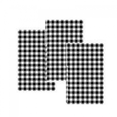 Chequred Pattern Black Cut 200mm x 330mm 800 Sheets