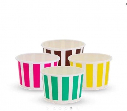 3oz Candy Stripe Ice Cream Paper Cup
