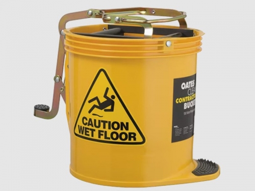 Oates Contractor Wringer Bucket- Yellow