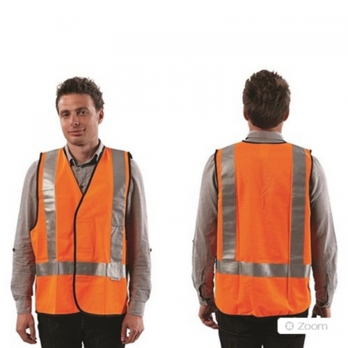 Orange Day / Night H Back Ref Vest