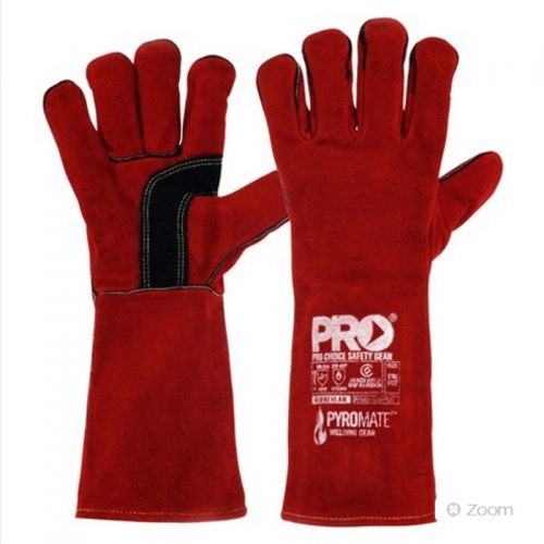 Welding Glove Red, Kevlar Stitched. Length 40cm
